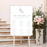 Classic Elegant Minimal Wedding Seating Chart