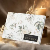 Pearl Blush Floral Pattern Wedding ID989 Guest Book