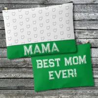 Ohio Mom Mother's Day Gray and White Accessory Pouch