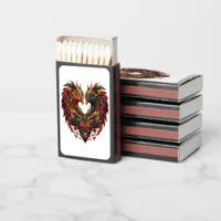 Enchanted Dragon Stain Glass Design Matchboxes