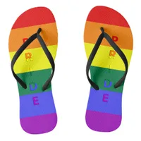 LGBT Pride and Rainbow Pride Flag Adult Flip Flops