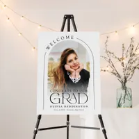 Simple Modern Arch Typography Photo Grad  Foam Board