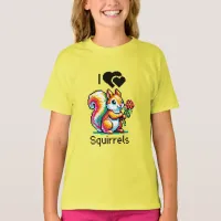 I Love Squirrels | Pixel Art T-Shirt