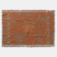 Southwest Canyons Petroglyphs Throw Blanket