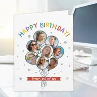 Happy Birthday From All of Us Card – Colorful Ball
