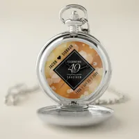 Elegant 49th Copper Wedding Anniversary Pocket Watch
