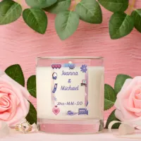 Y2K Pink Purple 2000s Retro Tech Geek Love Wedding Scented Candle