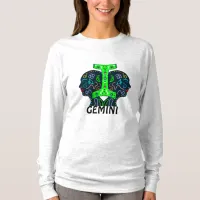  Gemini Art Twins Holding Zodiac Symbol   T-Shirt