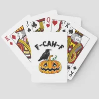 Funny Gothic Crow Humor F-Caw-F Essential Poker Cards