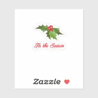 Merry Christmas Mistletoe Sticker