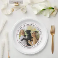 Personalized Wedding Photo Paper Plates