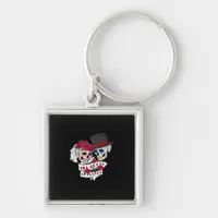 Till Death Do Us Part Skull Keychain