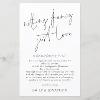 Budget Script Nothing Fancy Just Love Elopement