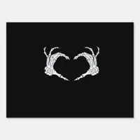 Skeleton Heart Hands Classic Sign