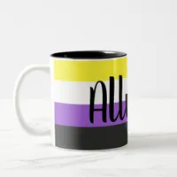 Non-binary Flag Ally Mug