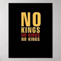 Minimalistic Design No Kings Rebellious No Kings C Poster