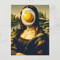 Mona Sunnyside Up Egg Funny Postcard