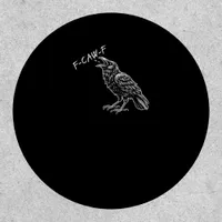 Crow F-Caw-F Funny Vintage Graphic Patch