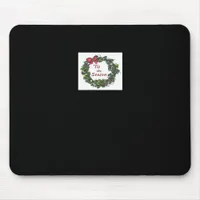 Tis The Season Christmas Wreath Mouse Pad