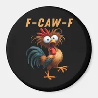 F-Caw-F Gothic Crow Humor Funny Vintage Style Magnet