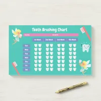 Post-it Notes -Teeth Brushing Chores Checklist