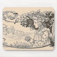 Pretty Girl Mouse Pad