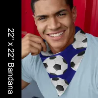 American Soccer or Association Football Ball Bandana