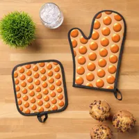 Pot Holder Set - Orange Dots