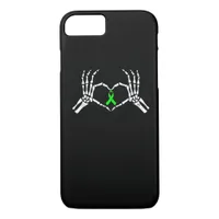 Skeleton Hand Heart Awareness Ribbon Supportive iPhone 8/7 Case