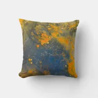 Rusty Gold Throw Pillow