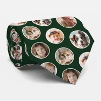 Modern 8-Photo Collage Neck Tie