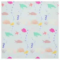Silhouettes of the sea  fabric