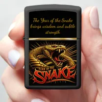 Chinese new year: year of the snake zippo lighter