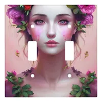 Ethereal Enchanted Fairytale Beautiful Woman Light Switch Cover