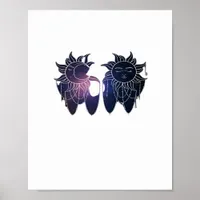 Whimsigoth Starry Night Sun Moon Witchy Classic Poster