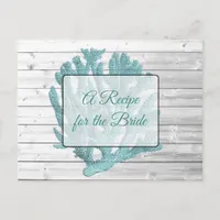 A Recipe For the Bride Wedding Recipe Card