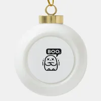 Boo Of Disapproval Funny Quote Ceramic Ball Christmas Ornament