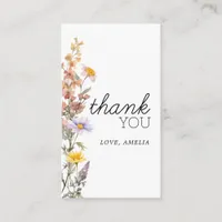 Lavender Yellow Wildflowers Thank You Cards