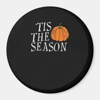 Tis The Season Cute Halloween Pumpkin Magnet