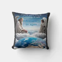 Trying to fix the Earth Throw Pillow