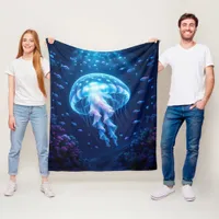 W2A Glowing Giant Phantom Jellyfish in Ocean Depths