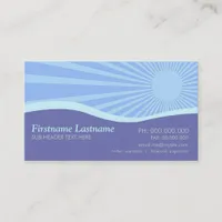 Sunshine Purple Hills Curves Business Card