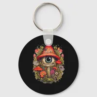 Cottagecore Aesthetic Mushroom Goblincore Design Keychain