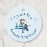 Sweet Little Boy on the Way Baby Shower Favor Tags