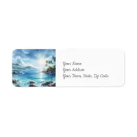 Coastal Return Address Label