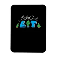 Let's Get Lit Christmas Classic Magnet
