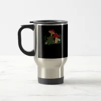 Cute Frog Playing Flute Cottagecore  Goblincore Ae Travel Mug