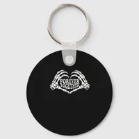 Together A Heart Made Of Skeleton Hands Classic Keychain
