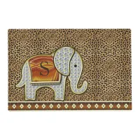 Elephant Walk Monogram Cheetah ID390 Placemat