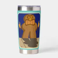 Giant Tiki Game Piece Art Fun Cartoon Design Insulated Tumbler